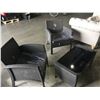 Image 3 : PATIOFLARE GREY OUTDOOR PATIO SET WITH LOVE SEAT, 2 CHAIRS & COFFEE TABLE