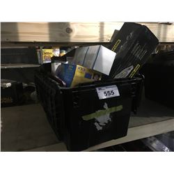 BIN OF ASSORTED HOUSEHOLD PRODUCT (BIN NOT INCLUDED)