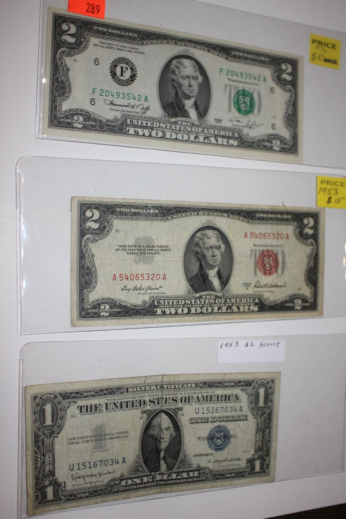 $1 AMERICAN BANK NOTE AND TWO $2 AMERICAN BANK NOTES - Able Auctions