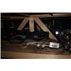 Image 3 : LARGE SHELF OF MISC. VINTAGE COLLECTABLES INCLUDING COOKWARE, SNOWSHOES, AND MORE