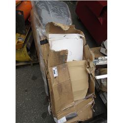 2 BOXES OF MISC CHAIR PARTS