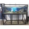Image 1 : LARGE 325 GALLON AQUARIUM TANK ON STAND WITH ACCESSORIES
