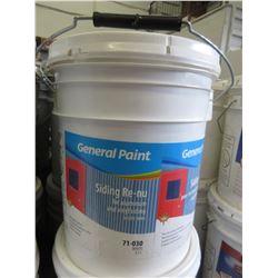 5 GALLON PALE OF GENERAL PAINTS SIDING RE-NU FOR ALUMINUM & VINYL SIDING