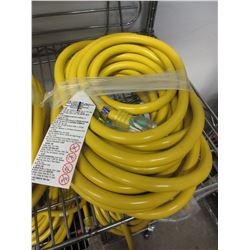 NEW 50' HEAVY DUTY 3 PRONG/OUTLETS YELLOW EXTENSION CORD