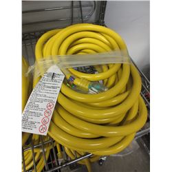 NEW 50' HEAVY DUTY 3 PRONG/OUTLETS YELLOW EXTENSION CORD