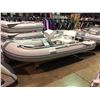 Image 1 : BAKERVIEW ALU-330DL GREY / WHITE 9.68FT 5 PERSON  STEP FRONT ALUMINUM RIB RIGID BOTTOM INFLATABLE