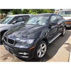 2011 BMW X6 35I, 4DR SUV, BLACK, VIN # 5UXFG2C50BLX06538
