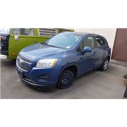 2013 CHEVROLET TRAXX, BLUE, 4DR HATCHBACK, GAS, AUTOMATIC, VIN#3GNCJKSB9DL193253, 90,958KMS,