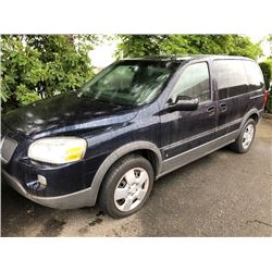 2007 PONTIAC MONTANA SV6, 4DR SW, BLUE, VIN # 1GMDU03117D193736