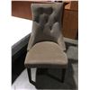 Image 2 : BEIGE UPHOLSTERED ACCENT CHAIR