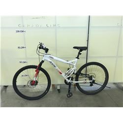 WHITE CCM STATIC 26 21 SPEED FULL SUSPENSION MOUNTAIN BIKE