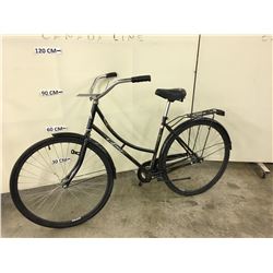 BLACK ASANA EURO SINGLE SPEED CRUISER BIKE