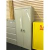 Image 1 : BEIGE 6' DOUBLE DOOR STORAGE CABINET