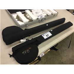2 TFO FLY FISHING RODS IN CASES