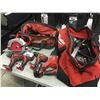 Image 1 : LOT OF ASSORTED MILWAUKEE POWER TOOLS INC. BAGS AND CONTENTS