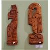 Image 1 : TWO CARVED NATIVE WALL PLAQUES