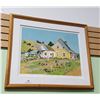 Image 1 : FRAMED PRINT TITLED "FARM, ST. URBAIN"