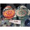 Image 1 : TWO VINTAGE MURANO GLASS PAPERWEIGHTS