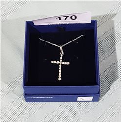 SWAROVSKI CRYSTAL CROSS PENDANT ON CHAIN