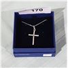 Image 1 : SWAROVSKI CRYSTAL CROSS PENDANT ON CHAIN