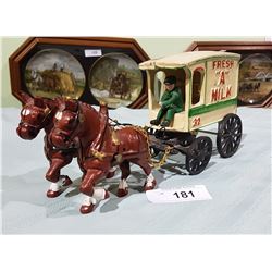 CAST IRON FRESH MILK WAGON