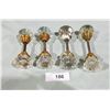 Image 1 : LOT OF 4 ANTIQUE GLASS DOOR KNOB SETS