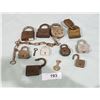 Image 1 : COLLECTION OF ANTIQUE PADLOCKS & KEYS