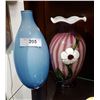 Image 1 : MURANO ART GLASS VASE & ART GLASS VASE