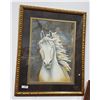 Image 1 : GILT FRAMED SIGNED PRINT OF HORSE