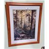 Image 1 : FRAMED PRINT OF A FOREST SCENE