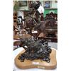 Image 1 : BRONZE STATUE TITLED "BEFORE THE SHADOW OF THE LONG KNIVES" BY T. SULLIVAN
