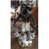 Image 1 : BRONZE BLACK AMERICANA SHOOTER GLASS HOLDER