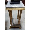 Image 1 : MARBLE TOP GILT STAND