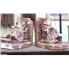 Image 1 : PAIR ANTIQUE CHALKWARE BOOKENDS