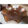 Image 1 : NORTHWOOD BLOSSOM & SHELL CARNIVAL GLASS BOWL