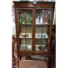 Image 1 : INLAID MAHOGANY DISPLAY CABINET