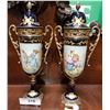 Image 1 : TWO REPRODUCTION LOUIS XV DECORATIVE URNS