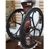 Image 1 : ANTIQUE DOUBLE WHEEL COFFEE GRINDER
