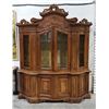 Image 1 : CARVED MAHOGANY CHINA CABINET