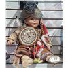 Image 1 : NATIVE CHILD PORCELAIN DOLL