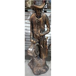 AUSTIN STYLE CHALKWARE COWBOY STATUE