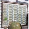 Image 1 : FRAMED SHEET UNCUT 1973 CANADIAN $1 BILLS
