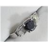 Image 1 : 14KT. GOLD BLACK DIAMOND (1.04CT) AND 2 WHITE DIAMONDS (0.50CT) RING. APPRAISED $6009
