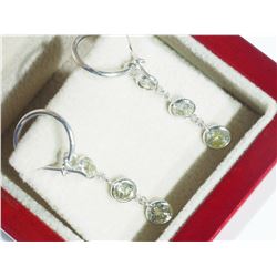 14KT. WHITE GOLD 6 DIAMOND (1.60CT) EARRINGS MADE IN CANADA . APPRAISED $3990