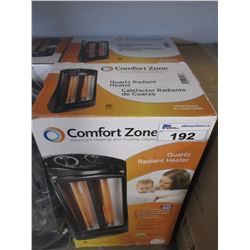 2 COMFORT ZONE QUARTZ RADIANT HEATERS