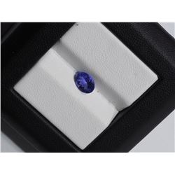 GENUINE LOOSE TANZANITE 7X5MM (APPROX. 1.2CT) (DEC. BIRTHSTONE). RETAIL $600