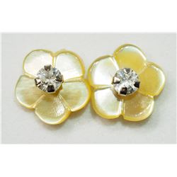 14K GOLD DIAMOND(0.075CT)(APRIL BIRTHSTONE) 2 IN 1 EARRINGS WITH REMOVABLE JACKET, RETAIL $300