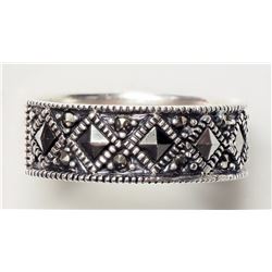 STERLING SILVER MARCASITE RING RETAIL $150