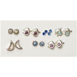 7 ASSORTED STERLING SILVER EARRINGS RETAIL $120