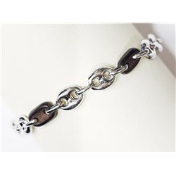 STERLING SILVER & WOOD BRACELET (APP. 11G) RETAIL $300